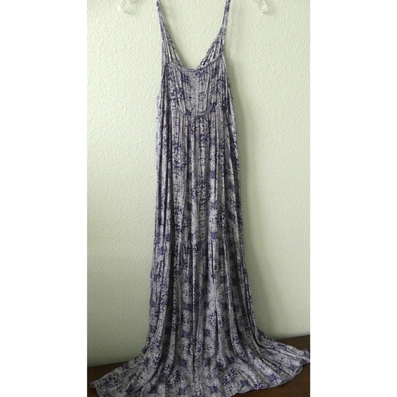 Rue21 Floral Maxi Dress Sundress Purple Summer Floral Y2K Size M Whimsy Goth - Picture 6 of 10